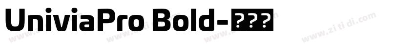 UniviaPro Bold字体转换 UniviaPro Bold字体转换